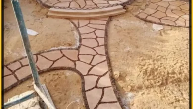 تركيب ارضيات زلط مع رخام عشوائي